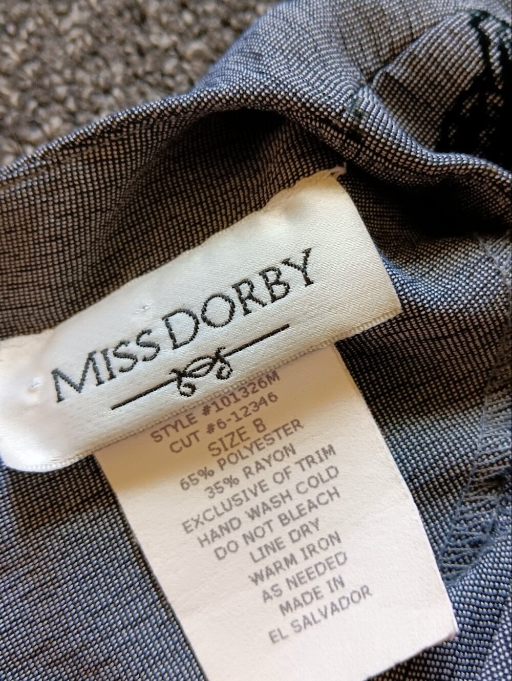 Vintage Academia Miss Dorby Velvet Burnout Black & Gray Maxi Dress Womens Sz 8 - Picture 10 of 13
